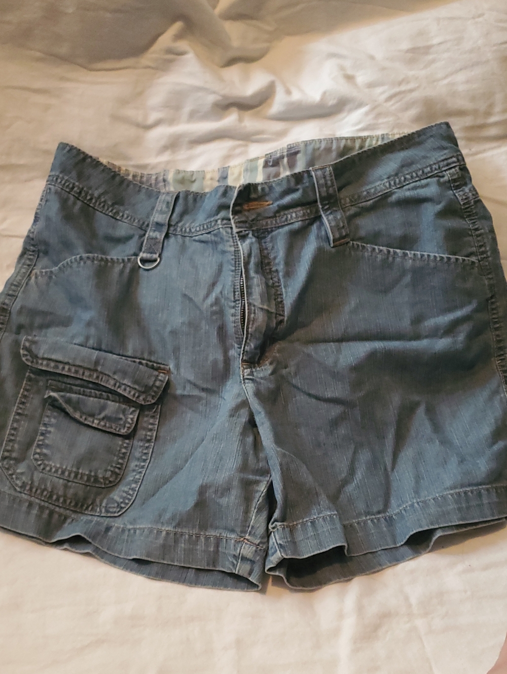 Casual Blue Utility Women’s Shorts